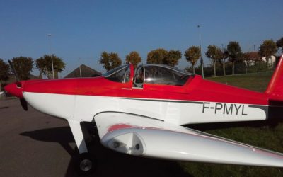 Premier vol du RV7 de Marc dans le ciel de Troyes